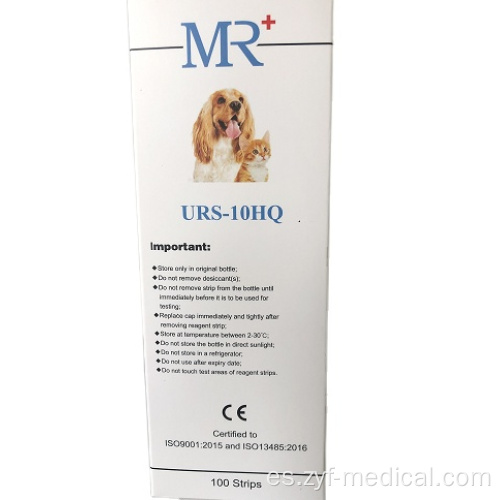 Dog Cat Health Orine 10 Strips de prueba de parámetros